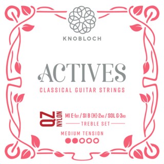 25770 Knobloch Actives QZ Nylon Treble Set Tensión Media 