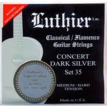 27927 Luthier Concert Dark Silver SET 35 Súper Carbón Guitarra Clásica Tensión Media/Fuerte 