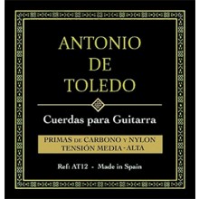 32274 Juego Cuerdas Antonio de Toledo Tension Media-Alta Carbono y Nylon AT-14